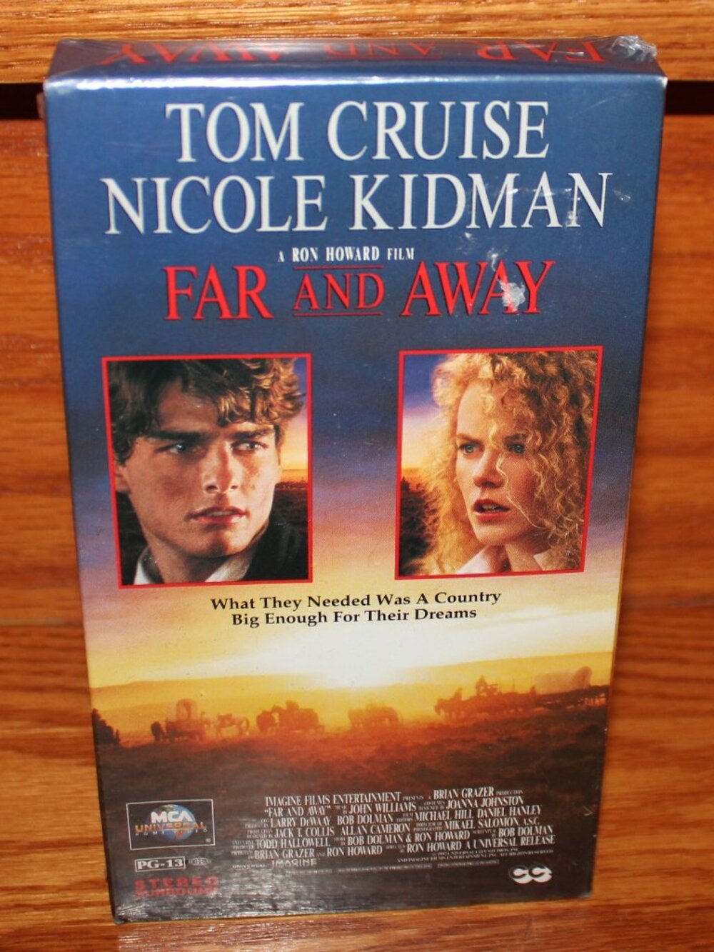 3/$55❤️sealed watermarked 1992 FAR AND AWAY VHS Tom Cruise Nicole Kidman